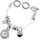 Donna Kelly Herzanhänger Edelstahl 36 mm Quartz