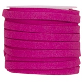 Craftelier - Weiches und flexibles Soft-Touch-Wildlederband zum Dekorieren von Scrapbooking- und Bastelprojekten | Länge ca. 4,9 m und Breite ca. 5 mm - Farbe Fuchsia