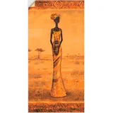 Artland Wandbild »Afrikanische Eleganz II«, Frau, (1 St.), als Leinwandbild, Wandaufkleber in verschied. Größen, braun