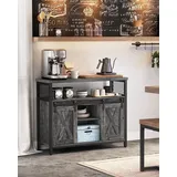 VASAGLE Sideboard Küchenschrank Aufbewahrungsschrank 33 x 100 x 80 cm Silber