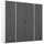 Rauch Wäscheschrank VOYAGER Otto ́s Choice 187 x 194 x 53 cm Grau/Weiß