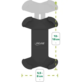 InLine One Click Easy 3 Drive & Ride Set Lüftungsgitterhalter Schwarz