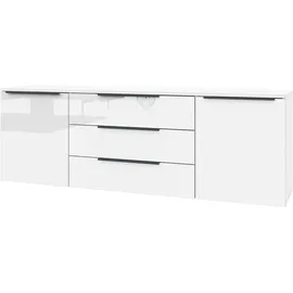 borchardt Möbel Sideboard 166 x 53 x 35 cm Weiß