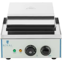 Royal Catering Waffelautomat Herzform grau