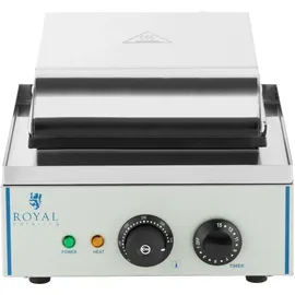 Royal Catering Waffelautomat Herzform grau