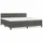 vidaXL Boxspringbett 200 x 200 cm Dunkelgrau