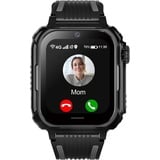 4G-Kinder-Smartwatch mit GPS und Telefon, Kinder-GPS-Uhr mit WiFi-Videoanrufkamera, SOS-Schulmodus, Kinderuhr für Jungen und Mädchen von 5–16 J... - Schwarz