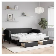 vidaXL Tagesbett 80 x 200 cm Schwarz