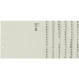 Leitz Registerserie 13060085 DIN A4 A-Z für 6Ordner Tauenpapier grau
