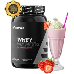 Whey Proteine - Proteinpulver - Erdbeere - 908 G 0,9