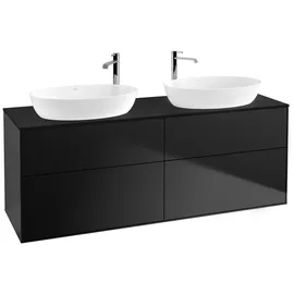 Villeroy & Boch V&B Waschtischunterschrank Finion 160x60cm, Abd.-Pl. bla m, bla m lacquer