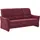 die planbar 3-Sitzer DIE PLANBAR "PP-PF23182", rot (wine), B:198cm H:96cm T:93cm, 100% Polyester, Sofas, Federkernpolsterung, wahlweise mit motorischer Vorziehbank
