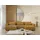 Fun Möbel Wohnlandschaft Sofa mit Schlaffunktion CHAIRA Stoff Curio Senfgelb - Gelb