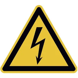 WOLK Warnschild Folie SL 15 mm Warnung vor gefährlicher elektrischer Spannung 500Stk.