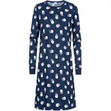 MEY Scribbled Dots Sleepshirt, Baumwolle, für Damen, 1118 DEEP MARINE, 38