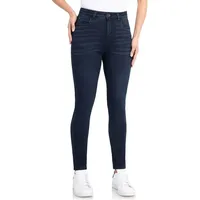 wonderjeans High-waist-Jeans Hoch geschnitten mit leicht verkürztem Bein