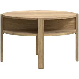 Forte Tobago Couchtisch 74,4 x 45,5 x 74,4 cm Beige/Braun