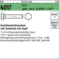Industrial Quality Supplies ISO 4017 Sechskantschraube 8.8 M 20
