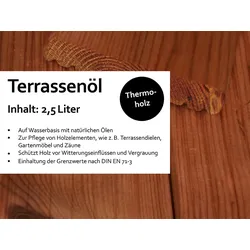 KAHRS Terrassenöl, 2,50 Liter Farbton: Thermoholz