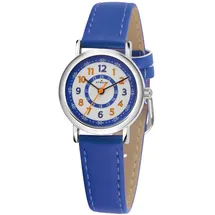 Atrium A31-102 28 mm Metallgehäuse Blau Kunstlederarmband Blau onesize