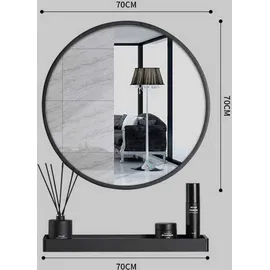 OEM Wandspiegel 70 x 0 cm Schwarz