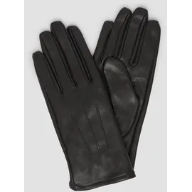 s.Oliver Klassische Fingerhandschuhe Leder Schwarz S