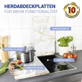 Wenko Marmor Gold Herdabdeckplatten 2 St.