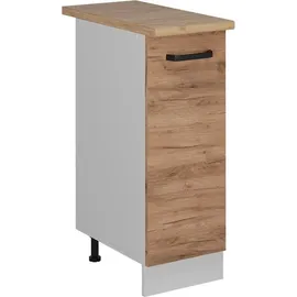 Vicco Apothekerschrank 30 cm Eiche goldfarben 30 x 0 x 0 cm Weiß