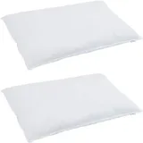 vidaXL KopfKissen 40 x 80 cm Weiß