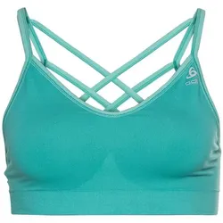 ODLO Damen Sport-BH SEAMLESS SOFT, jaded - grey melange, XS