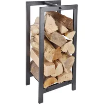 Esschert Design Kaminholzregal 30 x 24 x 60 cm schwarz
