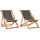 vidaXL Strandstuhl Klappbar Grau