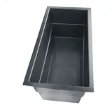 RAINBEAM GFK Teichbecken Rechteckig 240/120/100 cm 2.200 ltr. Schwarz Outdoor Becken