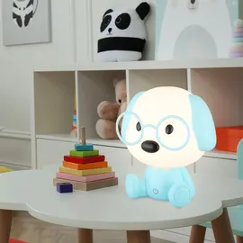 GLOBO LED Tischleuchte Kinderlampe Nachttischlampe Hund Touchdimmer Tischlampe, 1W 32lm warmweiß, LxH 18x20 cm