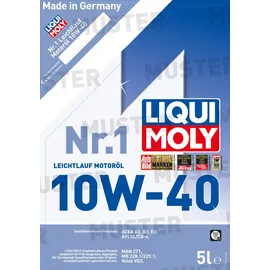 LIQUI MOLY Nr. 1 Leichtlauf 10W-40 5 L