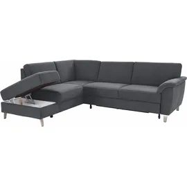 sit&more Eckcouch Kunstleder 2-Sitzer Grau