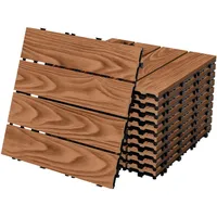 ML-Design WPC Terrassenfliesen Hellbraun 30 x 30 cm 22 St.
