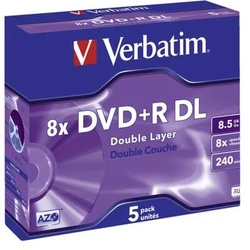 DVD+R DL 8,5GB 8X 5er JC   DVD-Rohlinge/Blu-ray Disc Rohlinge 43541