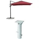 Schneider Schirme Rhodos Twist 300 x 300 cm Bordeaux