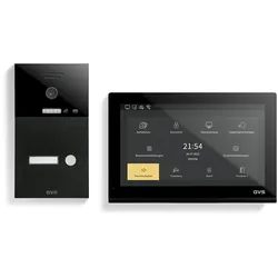 GVS - 1-Familienhaus IP Video Türsprechanlage AVS5501A - Mit 1x10 Zoll Monitor, App, HD-Kamera & Türöffner Funktion