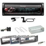 Pioneer MVH-S520DAB Bluetooth DAB+ USB MP3 Einbauset für Renault Megane Scenic 1