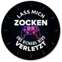 Speecheese Lass Mich zocken und niemand Wird verletzt Wanduhr