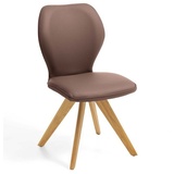 Niehoff Sitzmöbel Colorado Trend-Line Design-Stuhl Eichen/Polyester - 180° drehbar Atlantis havanna braun