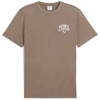 Puma Class Washed T-Shirt Herren PUMA Totally Taupe Brown