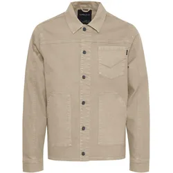 Jeansjacke 11 PROJECT "Jeansjacke PRDetrik", Herren, Gr. L, beige (crockery), Obermaterial: 98% Baumwolle CO. 2% Elasthan EL., regular fit normal, Jacken Jeansjacke