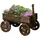 Outsunny Hochbeet im Holzwagen-Design 120 x 53 x 55 cm Verkohlt