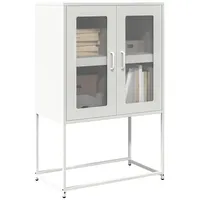 VidaXL Highboard Weiß 68x39x107 cm Stahl