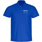 multifanshop Herzschlag blau S