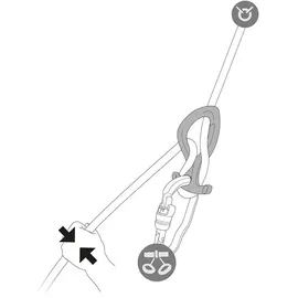 Petzl Pirana Club Abseilgerät Grün