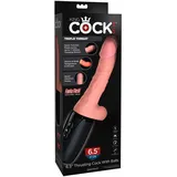 KING COCK PLUS „6,5“ Thrusting Cock with Balls“, Light, 26,7x3,8 cm